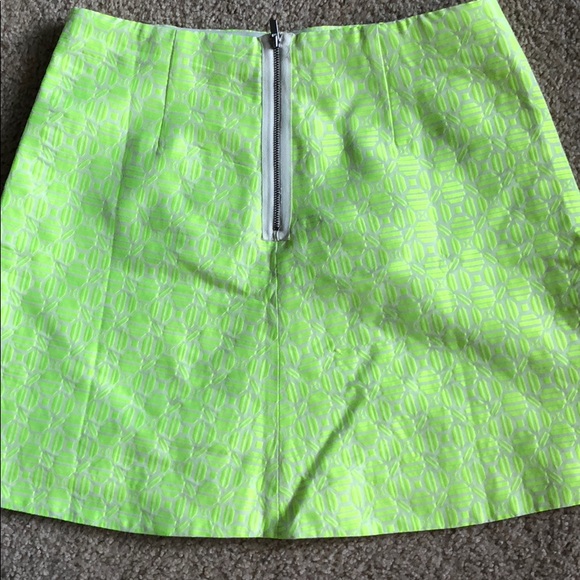 J crew yellow patterned mini skirt NWT - Picture 4 of 4